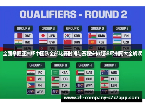 全面掌握亚洲杯中国队全部比赛时间与赛程安排超详尽指南大全解读